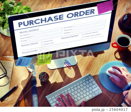 Purchase Oreder Online Form Deal Concept 25604017