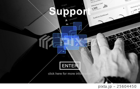 Support Technology Online Website Concept 25604450