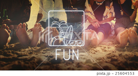 Summer Beach Sea Coast Graphics Concept 25604553