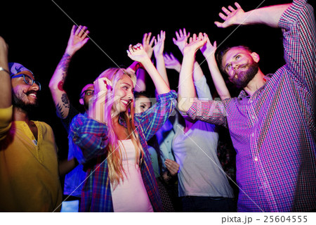 Group Of People Dancing Concept 25604555