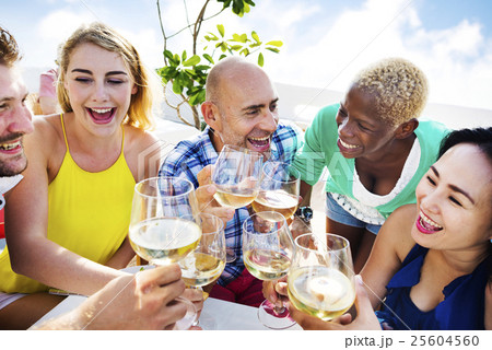 Group Of People Dining Concept 25604560