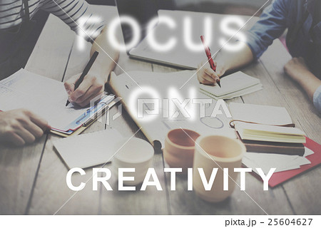 Focus On Aim Concentrate Target Determine Concept 25604627