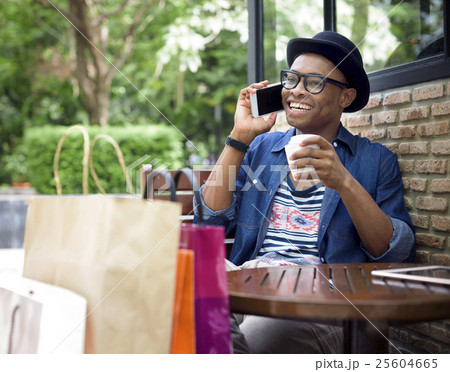 Man Shopping Spending Customer Consumerism Concept Man Shopping Spending Customer Consumerism Concept 25604665