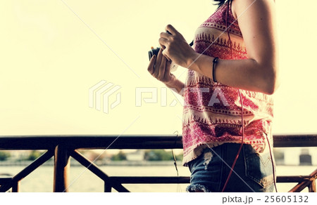 Girl Photographer Traveler Wanderlust Concept Girl Photographer Traveler Wanderlust Concept 25605132
