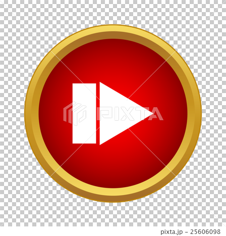 Play button icon, simple style 25606098