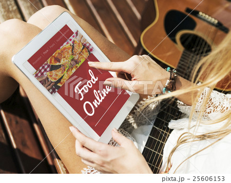 Food Order Pizza Online Internet Concept 25606153