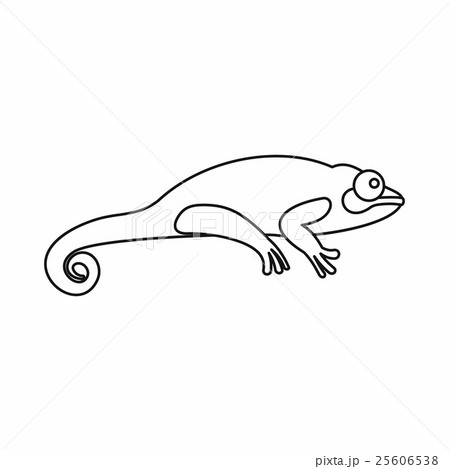 Chameleon icon, outline style 25606538