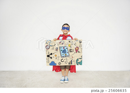Kids Technology Communication Social Media Graphic Concept 25606635