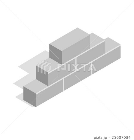 Brickwork icon, isometric 3d style Brickwork icon, isometric 3d style 25607084