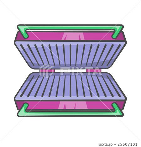 Electric grill icon, cartoon style Electric grill icon, cartoon style 25607101