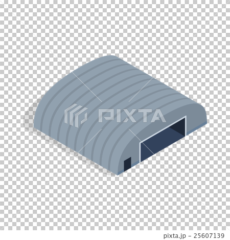 Hangar icon, isometric 3d style Hangar icon, isometric 3d style 25607139