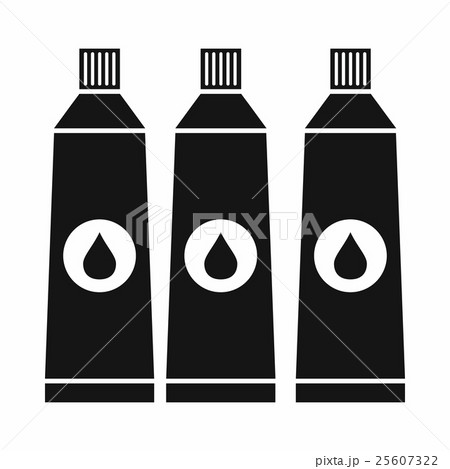 Three tubes with paint icon 25607322