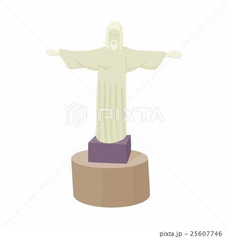 Statue of Christ Redeemer icon, cartoon style Statue of Christ Redeemer icon, cartoon style 25607746