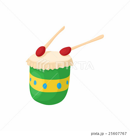 Brazilian drum icon, cartoon style Brazilian drum icon, cartoon style 25607767