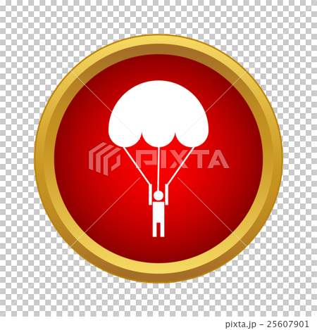 Parachutist icon in simple style Parachutist icon in simple style 25607901