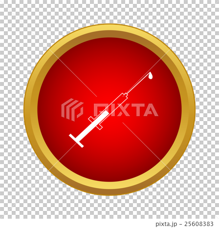 Syringe with injection icon, simple style-插圖素材 [25608383] - PIXTA圖庫