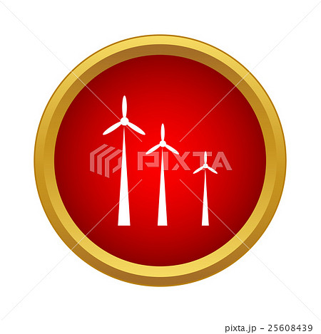 Windmills icon, simple style 25608439