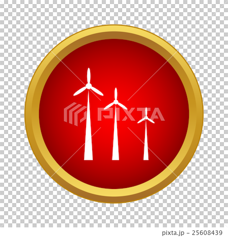 Windmills icon, simple style 25608439