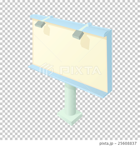 Billboard icon in cartoon style 25608837
