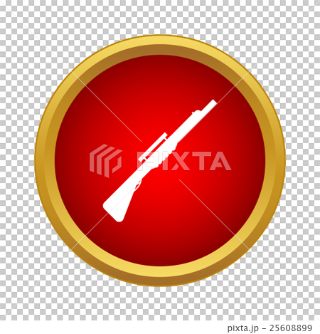 Machine gun icon in simple style Machine gun icon in simple style 25608899