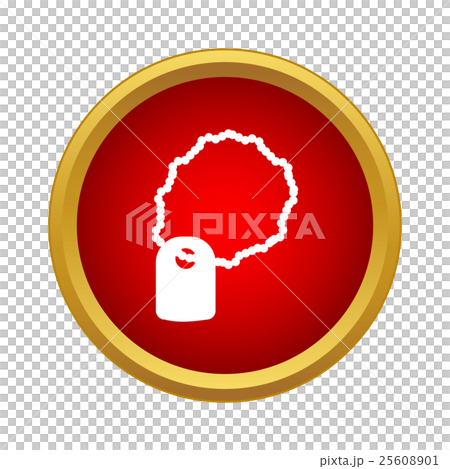 Identification army badge icon, simple style 25608901