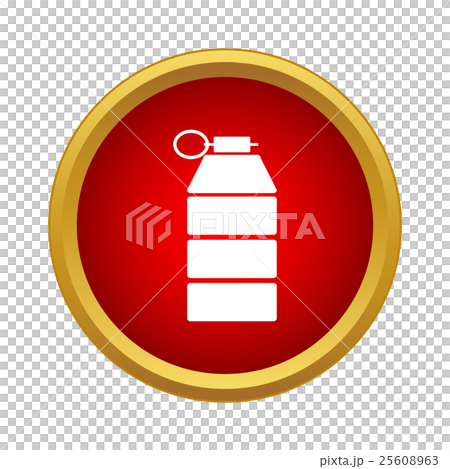 Grenade icon in simple style 25608963