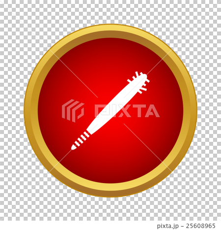 Air bomb icon in simple style 25608965