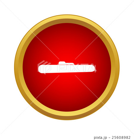 Submarine icon in simple style 25608982