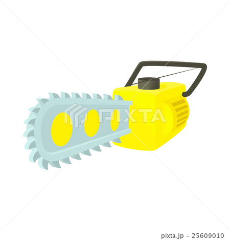 Chainsaw icon in cartoon style 25609010