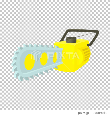 Chainsaw icon in cartoon style 25609010