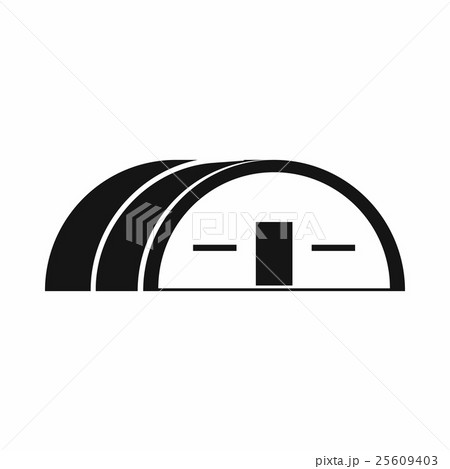 Large hangar icon, simple style 25609403