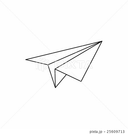 Paper Plane Icon Outline Styleのイラスト素材