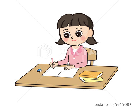 女の子①勉強 女の子①勉強 25615082
