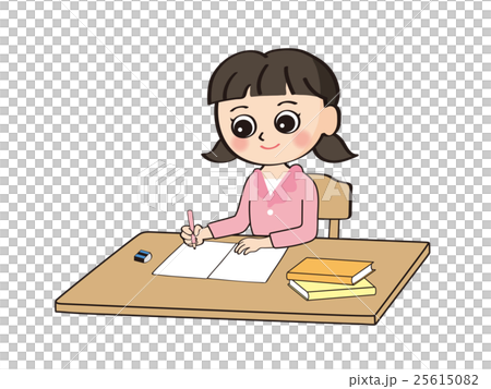 女の子①勉強 女の子①勉強 25615082