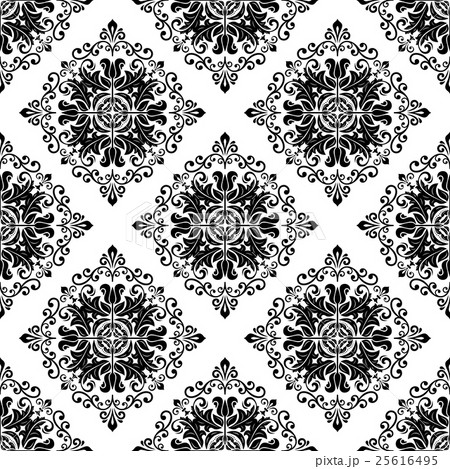 Seamless Damask Vector Background 25616495
