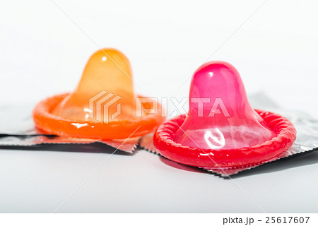 Condoms isolated on white background 25617607