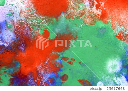 red drops, blue green spots 25617668