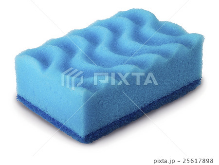 Cleaning sponge on white background Cleaning sponge on white background 25617898
