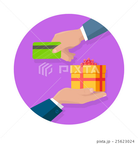 Making Gifts Vector Concept in Flat Design 25623024