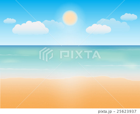 sea sand and bright sky vector 25623937