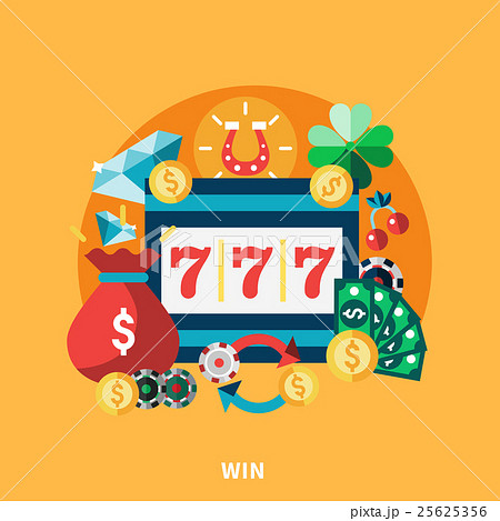Casino Pockie Machine Round Composition 25625356