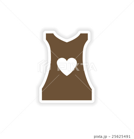 stylish paper sticker on white background women's 25625491
