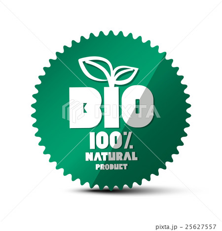 BIO Label Vector 100% Natural Product Sticker 25627557