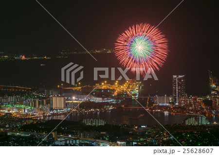 福岡 東区花火大会の写真素材