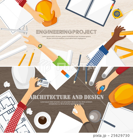Vector illustration. Engineering and architecture Vector illustration. Engineering and architecture 25629730