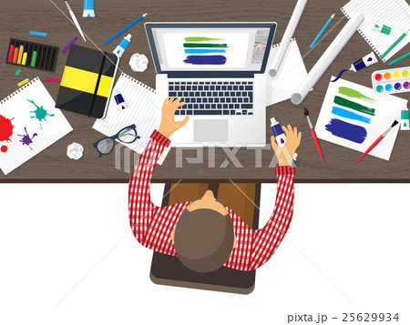 Graphic web design. Drawing and painting Graphic web design. Drawing and painting 25629934