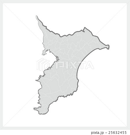 筆で描いた千葉県 25632455