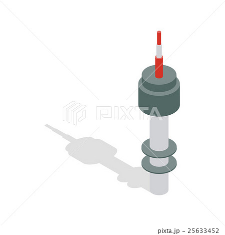 Namsan tower in Seoul icon, isometric 3d style 25633452