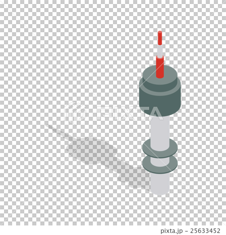 Namsan tower in Seoul icon, isometric 3d style 25633452