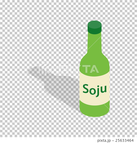 Soy sauce in a bottle icon, isometric 3d style Soy sauce in a bottle icon, isometric 3d style 25633464